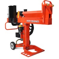 Electric log splitter ideal for domestic heating purposes