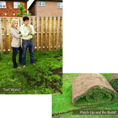 Turf Wars! No Problems - simply rebuild your lawn step by step!
